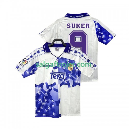Real Madrid SUKER 9 Fodboldtrøjer Retro 3. sæt 1996 1997 Kort ærmer Real Madrid SUKER 9 Fodboldtrøjer Retro 3. sæt 1996 1997 Kort ærmer